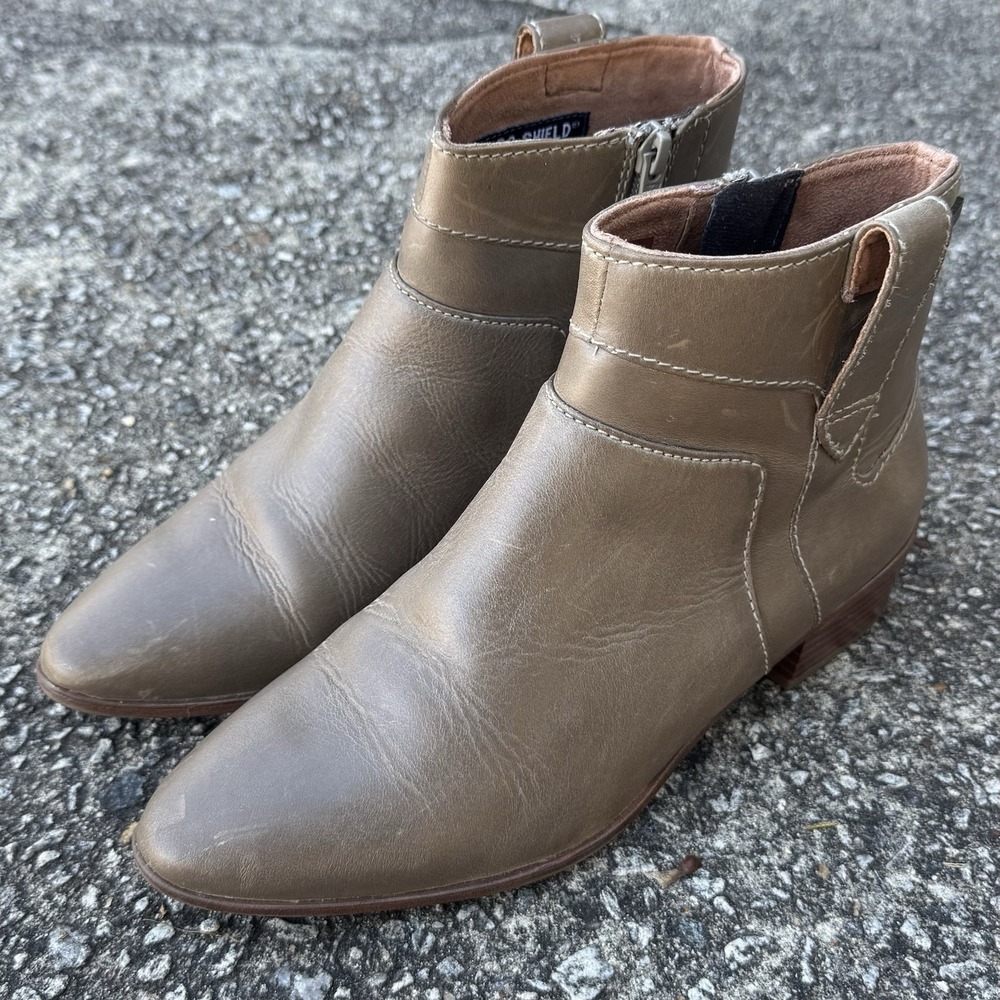 Rockport Geovana Boot Women's‎ 8 M Taupe Leather Ankle (7792277)